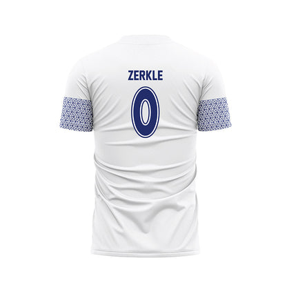 American - NCAA Women's Soccer : Addison Zerkle - White Soccer Jersey-1