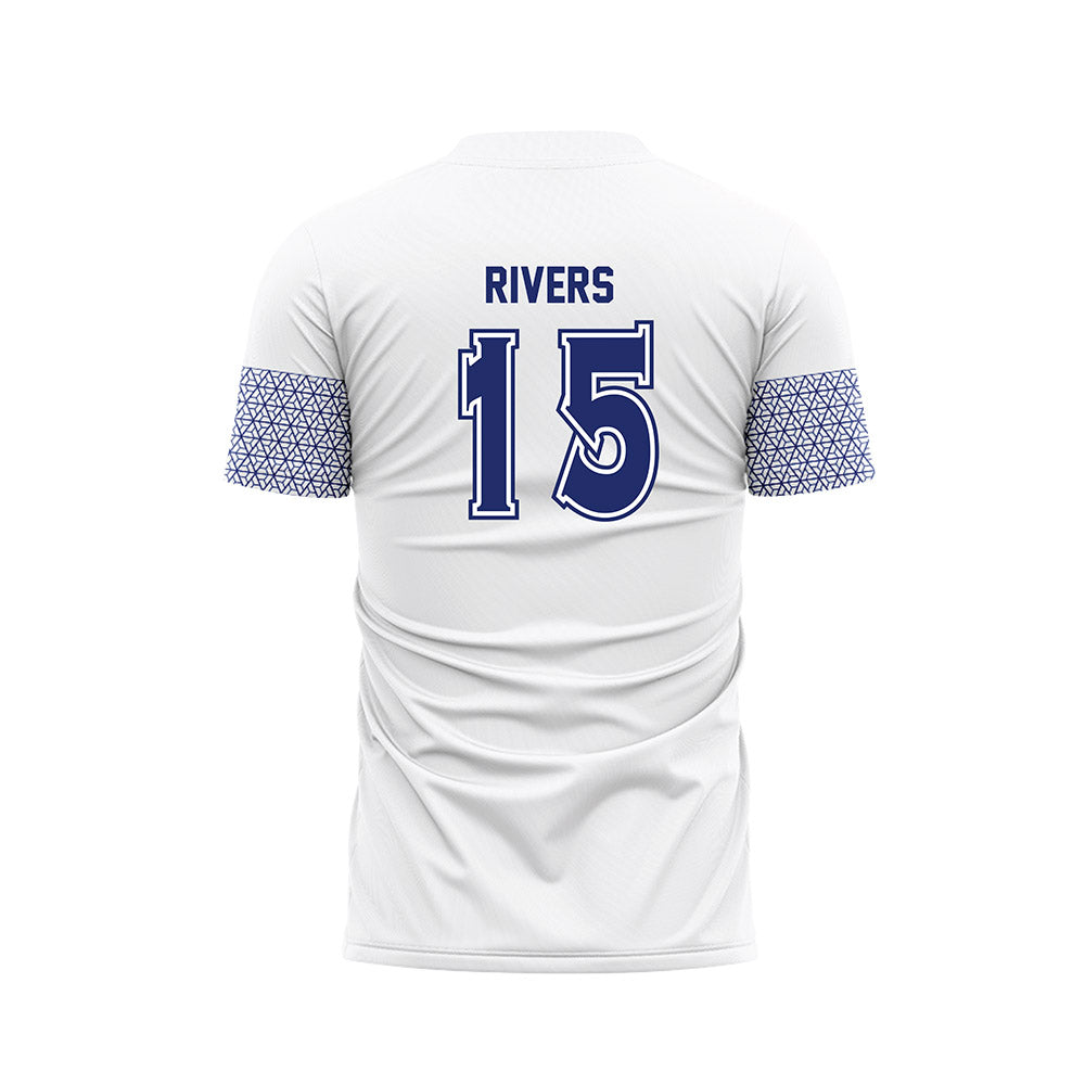 American - NCAA Women's Soccer : Logan Rivers - White Soccer Jersey-1