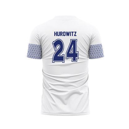American - NCAA Women's Soccer : Maddie Hurowitz - White Soccer Jersey-1