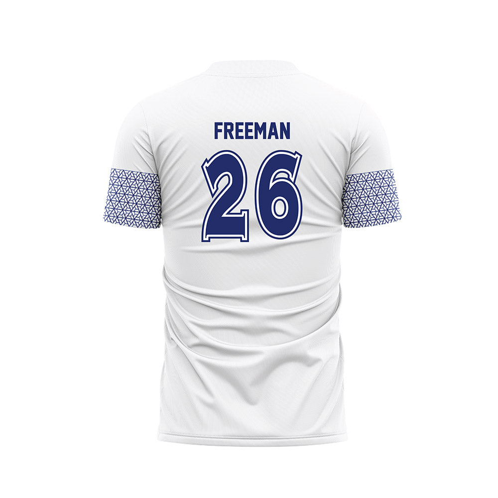 American - NCAA Women's Soccer : Autumn Freeman - White Soccer Jersey-1