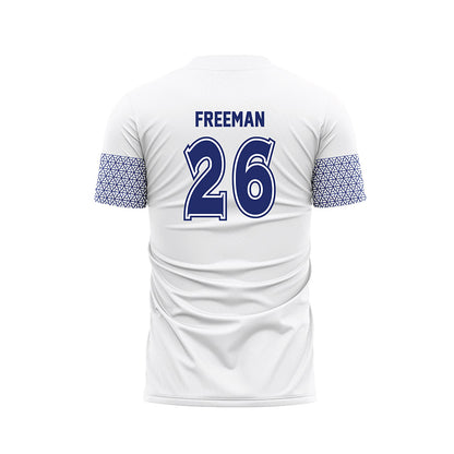 American - NCAA Women's Soccer : Autumn Freeman - White Soccer Jersey-1