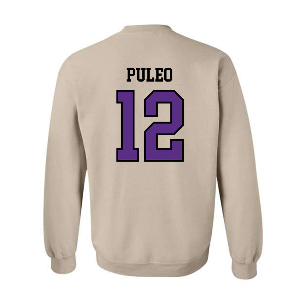 NU - NCAA Baseball : Dominic Puleo - Classic Shersey Crewneck Sweatshirt-1