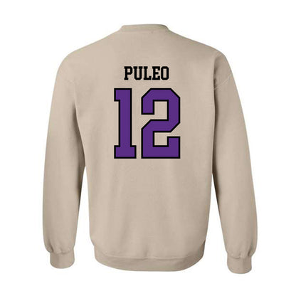 NU - NCAA Baseball : Dominic Puleo - Classic Shersey Crewneck Sweatshirt-1