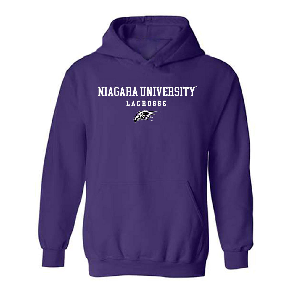 NU - NCAA Women's Lacrosse : Michaela Delles - Classic Shersey Hooded Sweatshirt-0