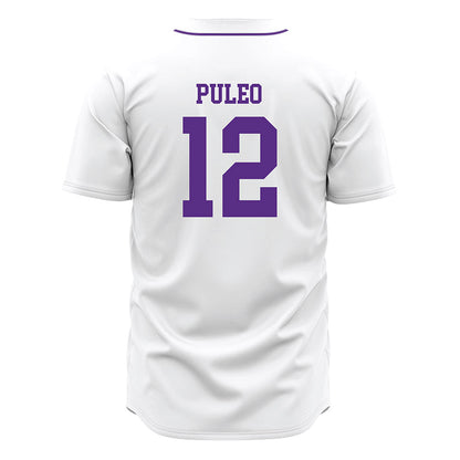 NU - NCAA Baseball : Dominic Puleo - White Jersey-1