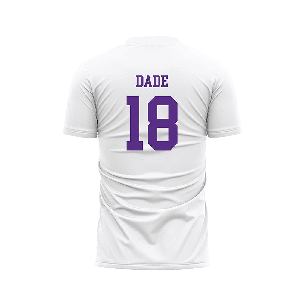NU - NCAA Men's Soccer : Chase Dade - White Soccer Jersey-1