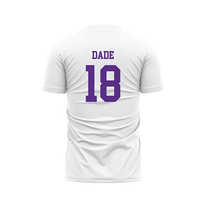 NU - NCAA Men's Soccer : Chase Dade - White Soccer Jersey-1