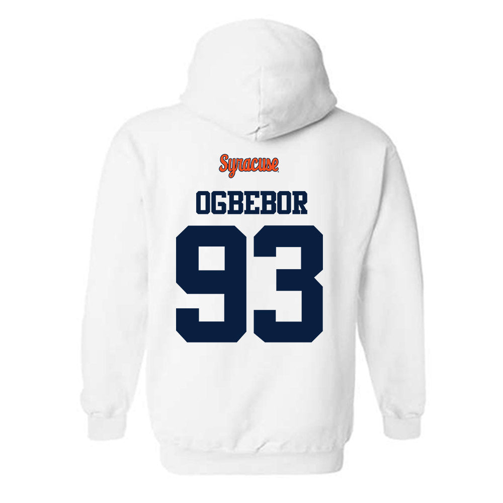 Syracuse - NCAA Football : Nissi Ogbebor - Classic Shersey Hooded Sweatshirt-1