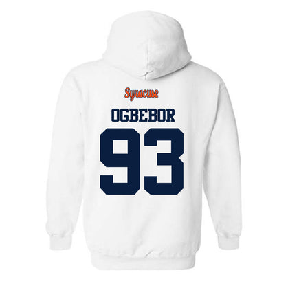 Syracuse - NCAA Football : Nissi Ogbebor - Classic Shersey Hooded Sweatshirt-1