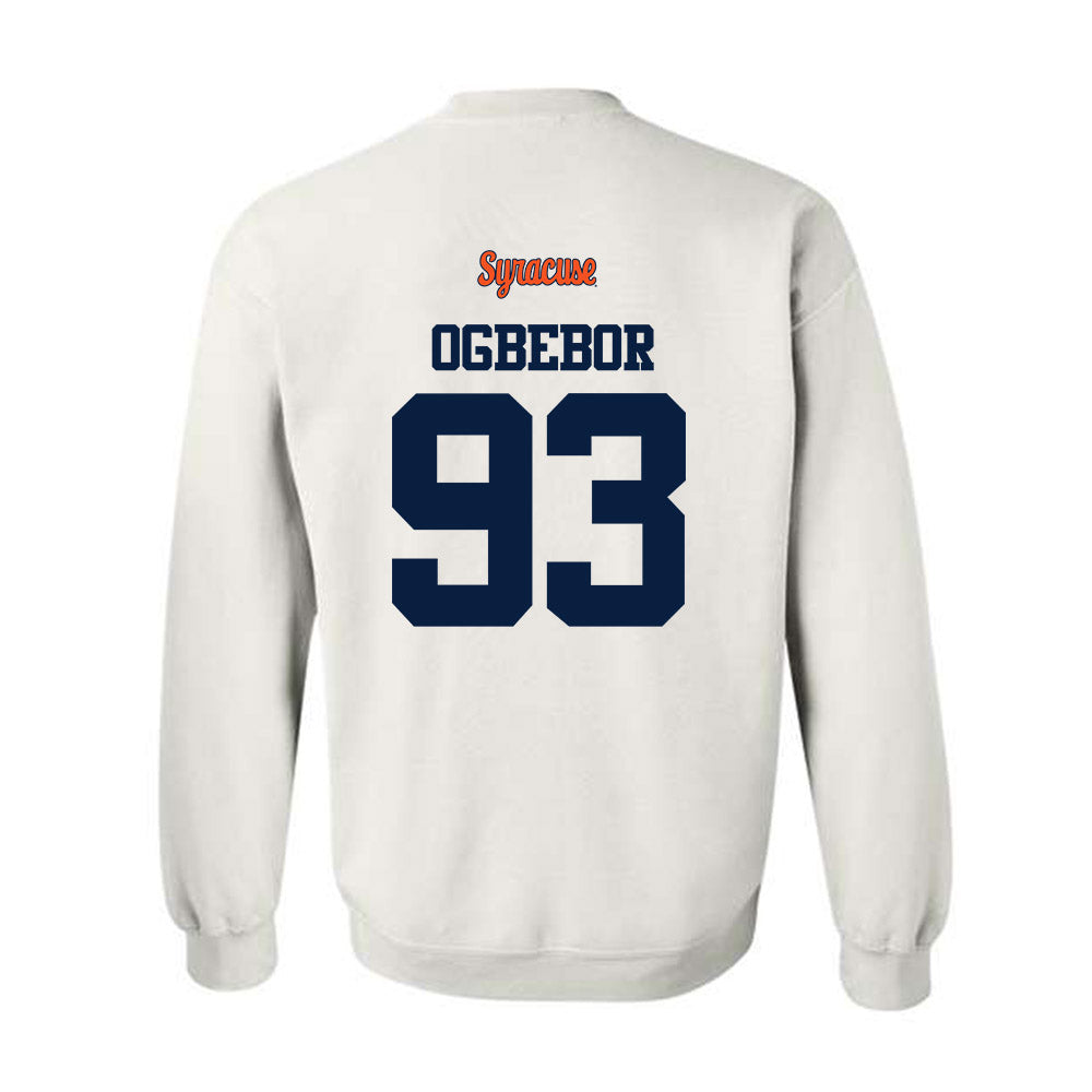 Syracuse - NCAA Football : Nissi Ogbebor - Classic Shersey Crewneck Sweatshirt-1