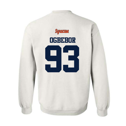Syracuse - NCAA Football : Nissi Ogbebor - Classic Shersey Crewneck Sweatshirt-1