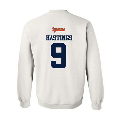 Syracuse - NCAA Football : Isaiah Hastings - Classic Shersey Crewneck Sweatshirt-1