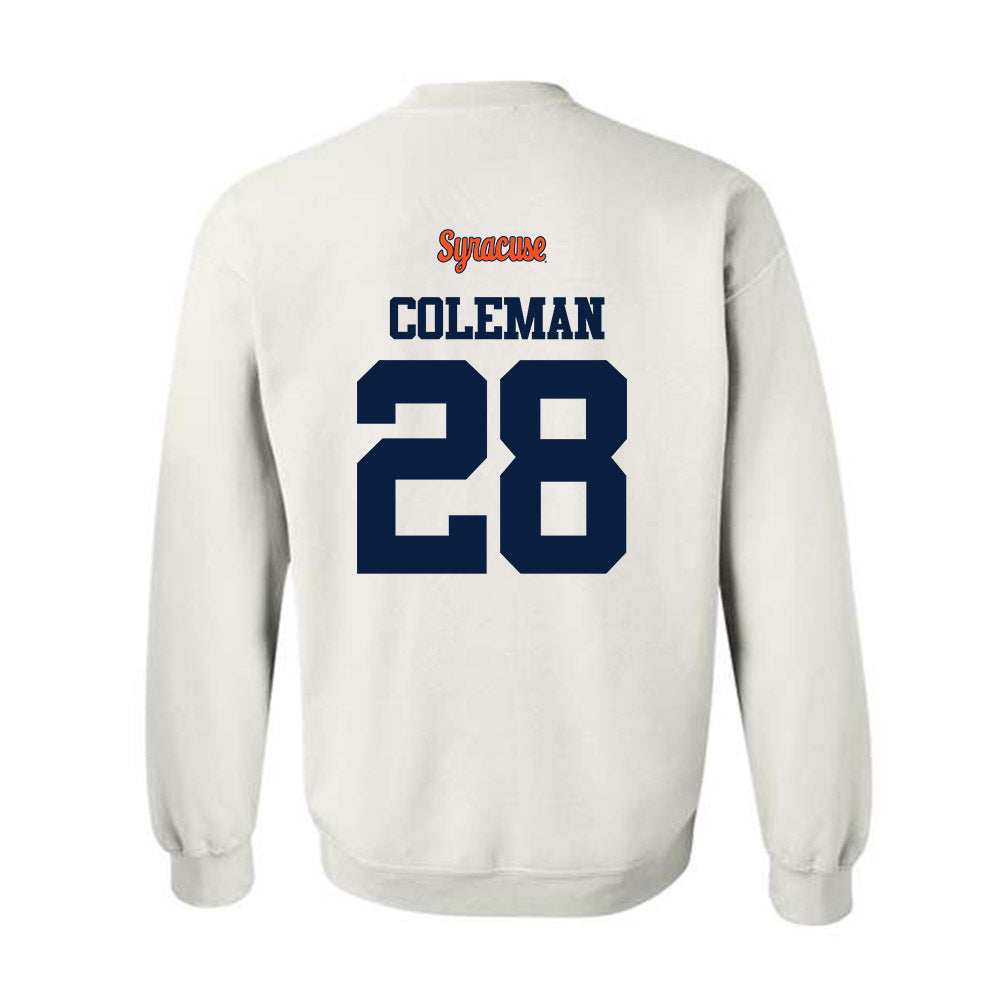 Syracuse - NCAA Football : Malachi Coleman - Classic Shersey Crewneck Sweatshirt-1