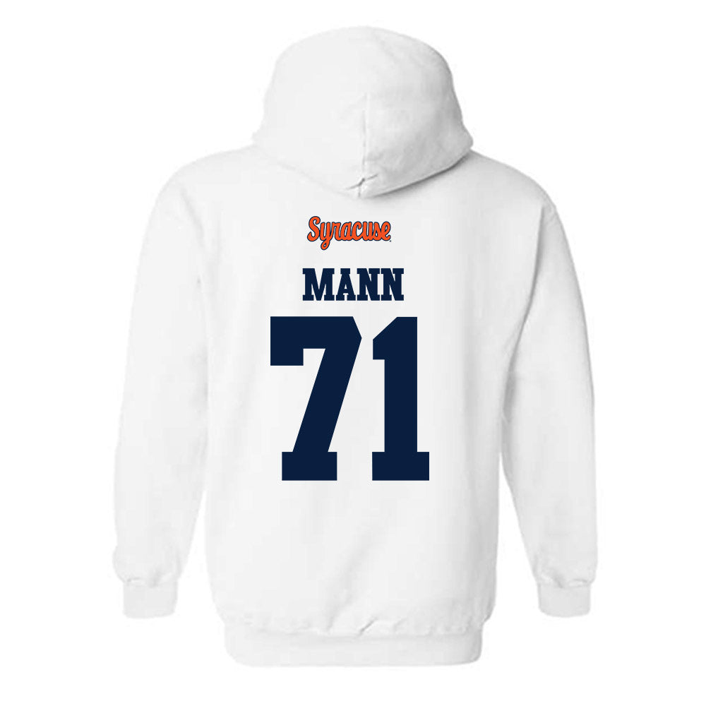 Syracuse - NCAA Football : Jayden Mann - Classic Shersey Hooded Sweatshirt-1