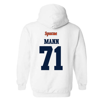 Syracuse - NCAA Football : Jayden Mann - Classic Shersey Hooded Sweatshirt-1