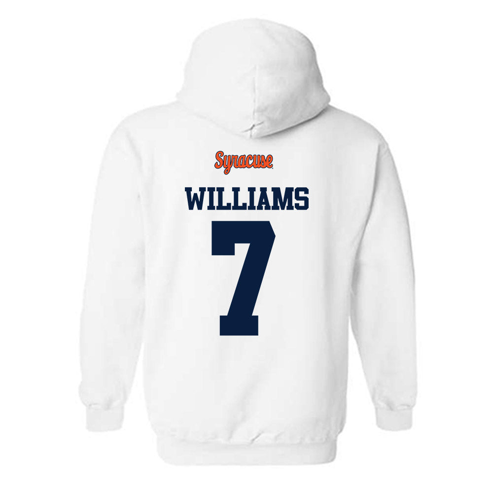 Syracuse - NCAA Football : Darien Williams - Classic Shersey Hooded Sweatshirt-1