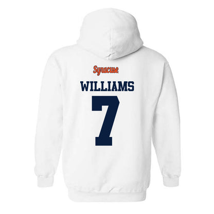 Syracuse - NCAA Football : Darien Williams - Classic Shersey Hooded Sweatshirt-1