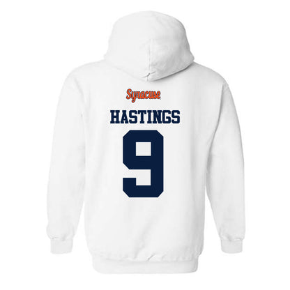 Syracuse - NCAA Football : Isaiah Hastings - Classic Shersey Hooded Sweatshirt-1