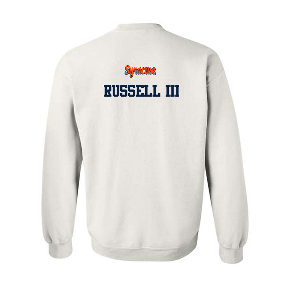 Syracuse - NCAA Football : Calvin Russell III - Classic Shersey Crewneck Sweatshirt-1