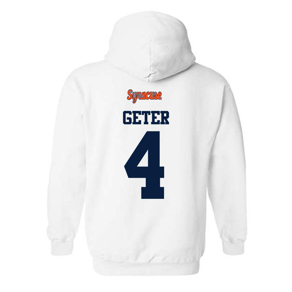 Syracuse - NCAA Football : Chase Geter - Classic Shersey Hooded Sweatshirt-1