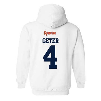 Syracuse - NCAA Football : Chase Geter - Classic Shersey Hooded Sweatshirt-1