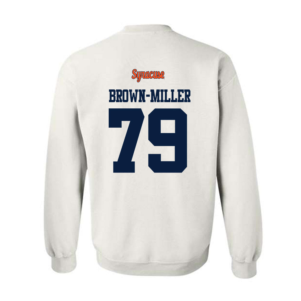 Syracuse - NCAA Football : Travis Brown-Miller - Classic Shersey Crewneck Sweatshirt-1
