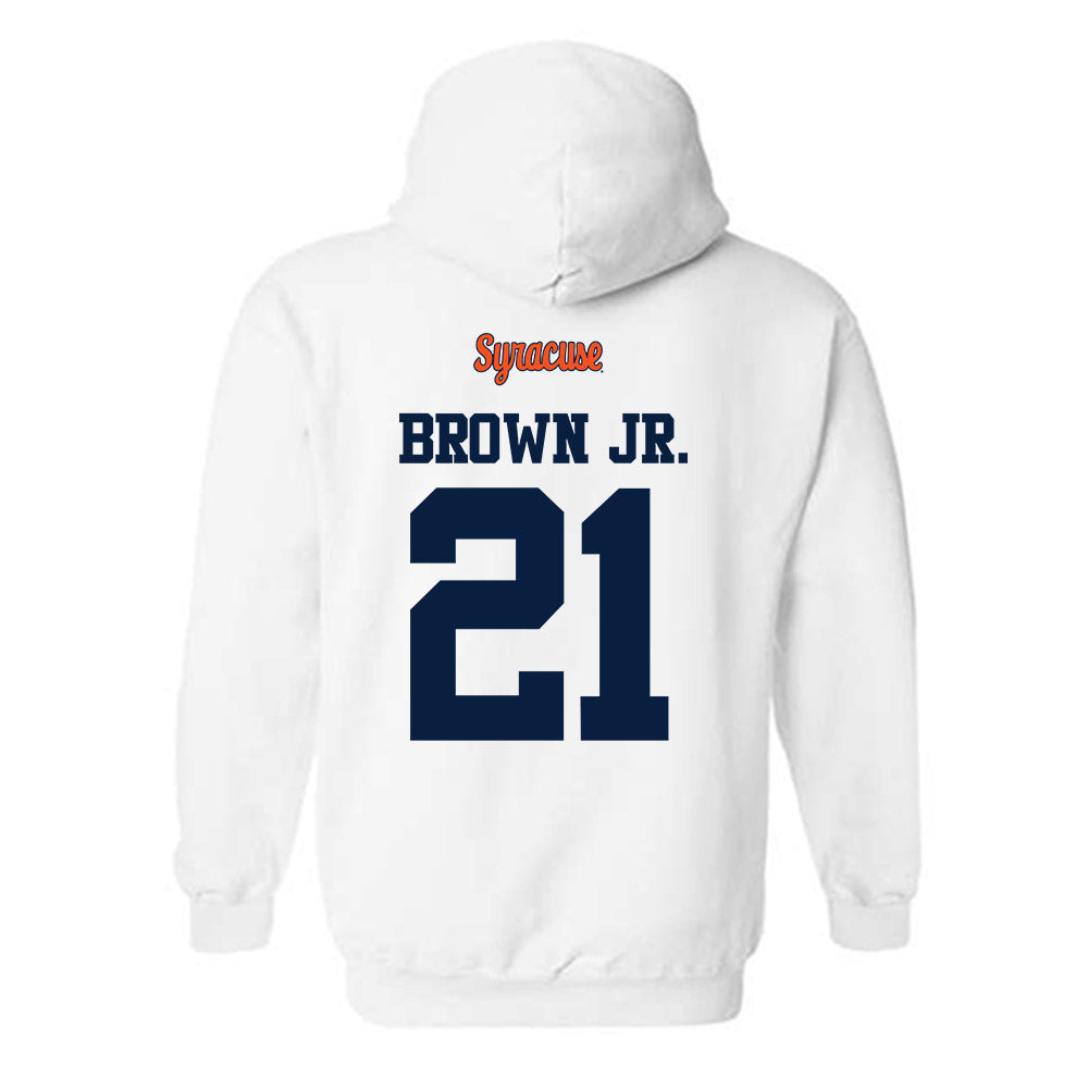 Syracuse - NCAA Football : Fran Brown Jr. - Classic Shersey Hooded Sweatshirt-1