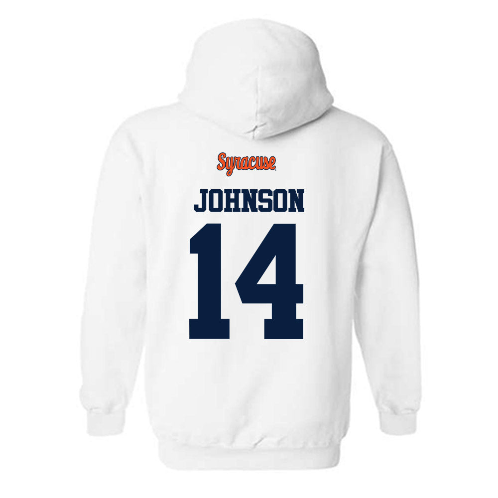 Syracuse - NCAA Football : Darius Johnson - Classic Shersey Hooded Sweatshirt-1