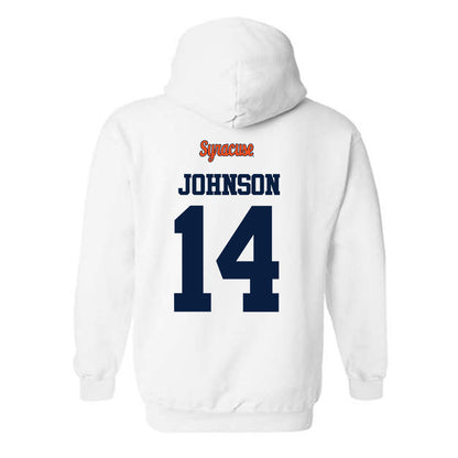 Syracuse - NCAA Football : Darius Johnson - Classic Shersey Hooded Sweatshirt-1