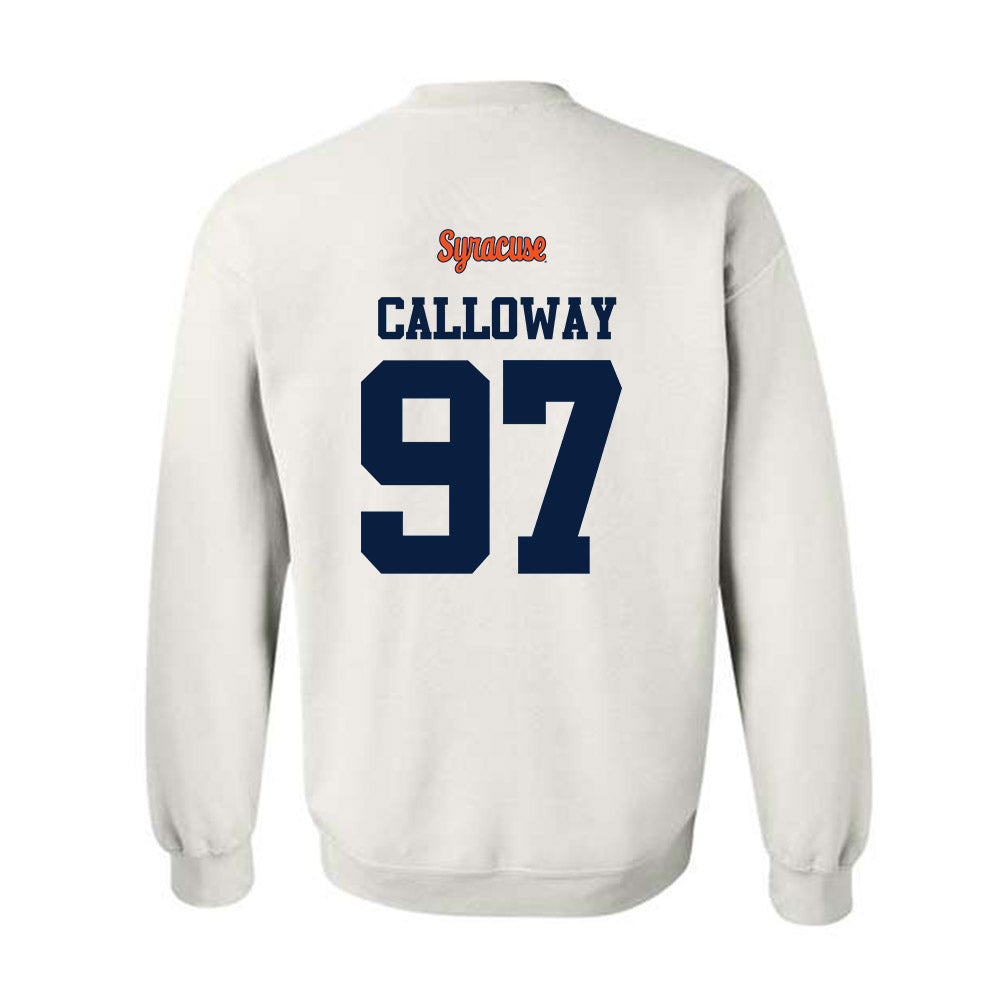 Syracuse - NCAA Football : Clark Calloway - Classic Shersey Crewneck Sweatshirt-1