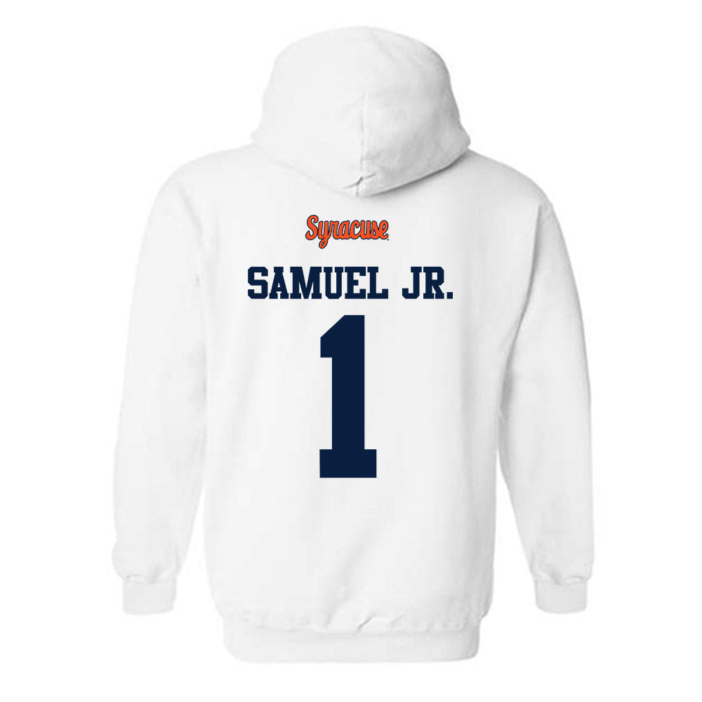 Syracuse - NCAA Football : Demetres Samuel Jr. - Classic Shersey Hooded Sweatshirt-1