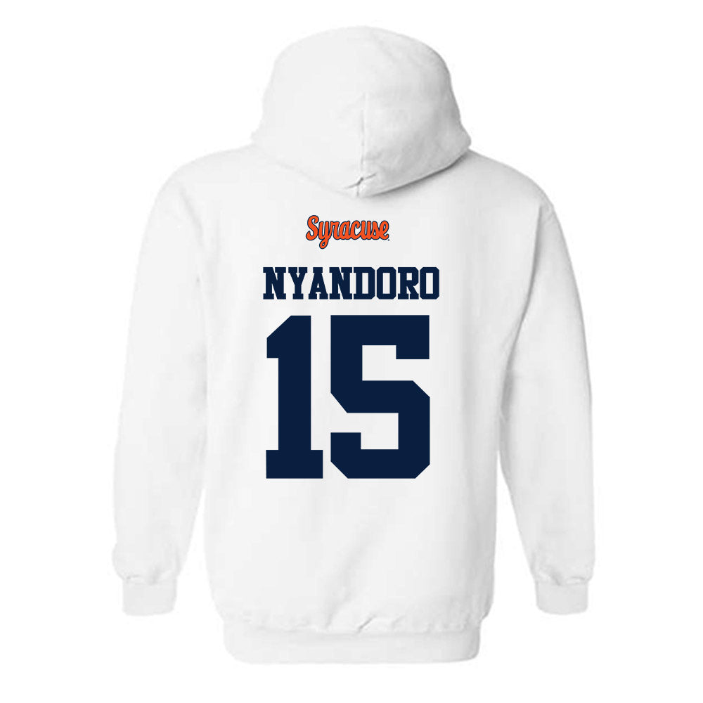 Syracuse - NCAA Football : Nathan Nyandoro - Classic Shersey Hooded Sweatshirt-1