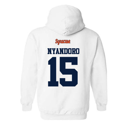 Syracuse - NCAA Football : Nathan Nyandoro - Classic Shersey Hooded Sweatshirt-1