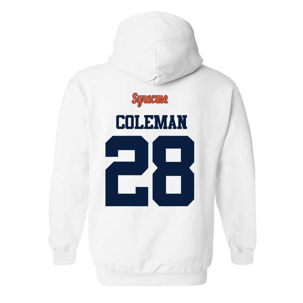 Syracuse - NCAA Football : Malachi Coleman - Classic Shersey Hooded Sweatshirt-1