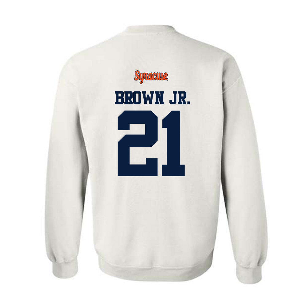 Syracuse - NCAA Football : Fran Brown Jr. - Classic Shersey Crewneck Sweatshirt-1