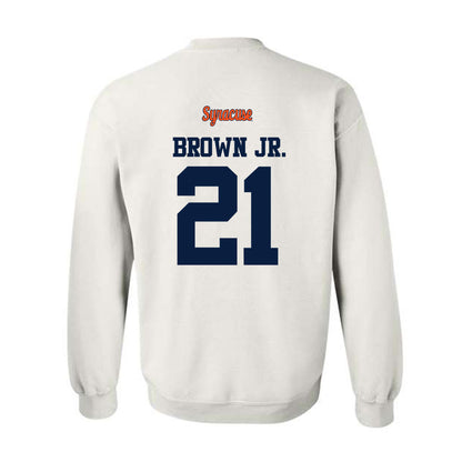 Syracuse - NCAA Football : Fran Brown Jr. - Classic Shersey Crewneck Sweatshirt-1