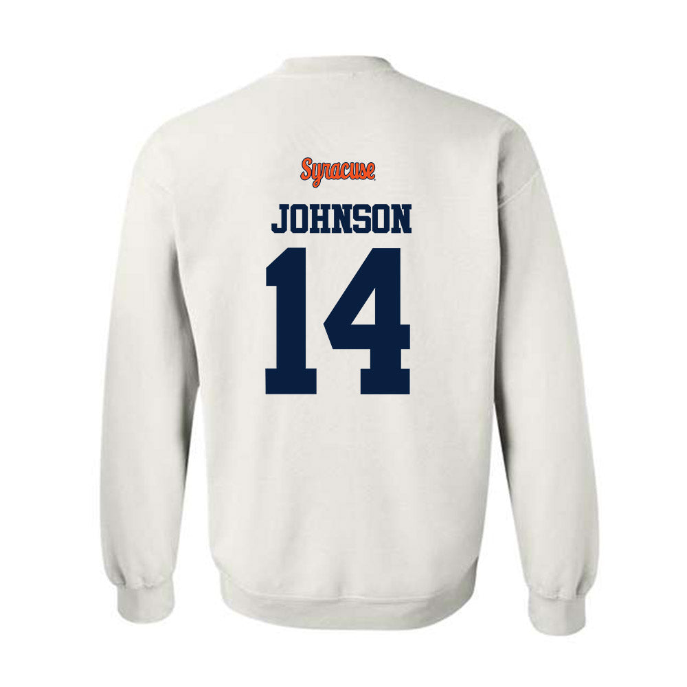 Syracuse - NCAA Football : Darius Johnson - Classic Shersey Crewneck Sweatshirt-1
