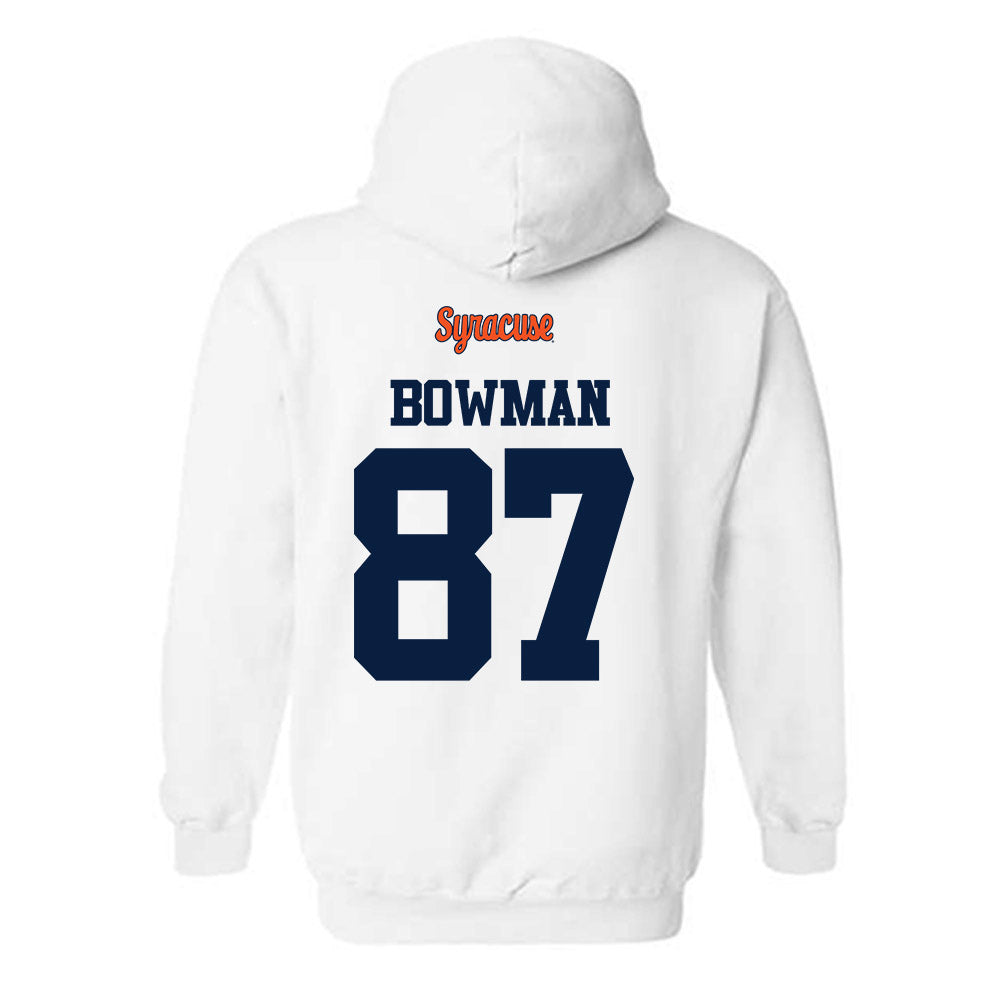 Syracuse - NCAA Football : Wyatt Bowman - Classic Shersey Hooded Sweatshirt-1