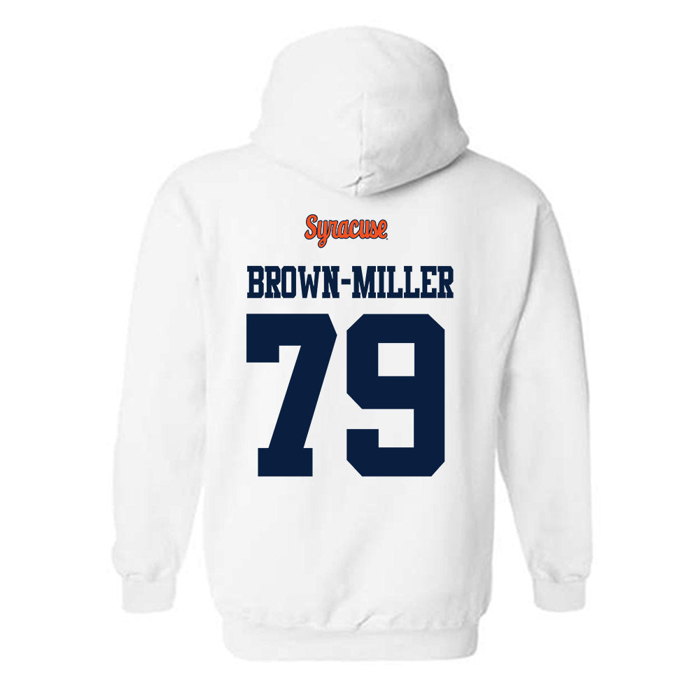 Syracuse - NCAA Football : Travis Brown-Miller - Classic Shersey Hooded Sweatshirt-1