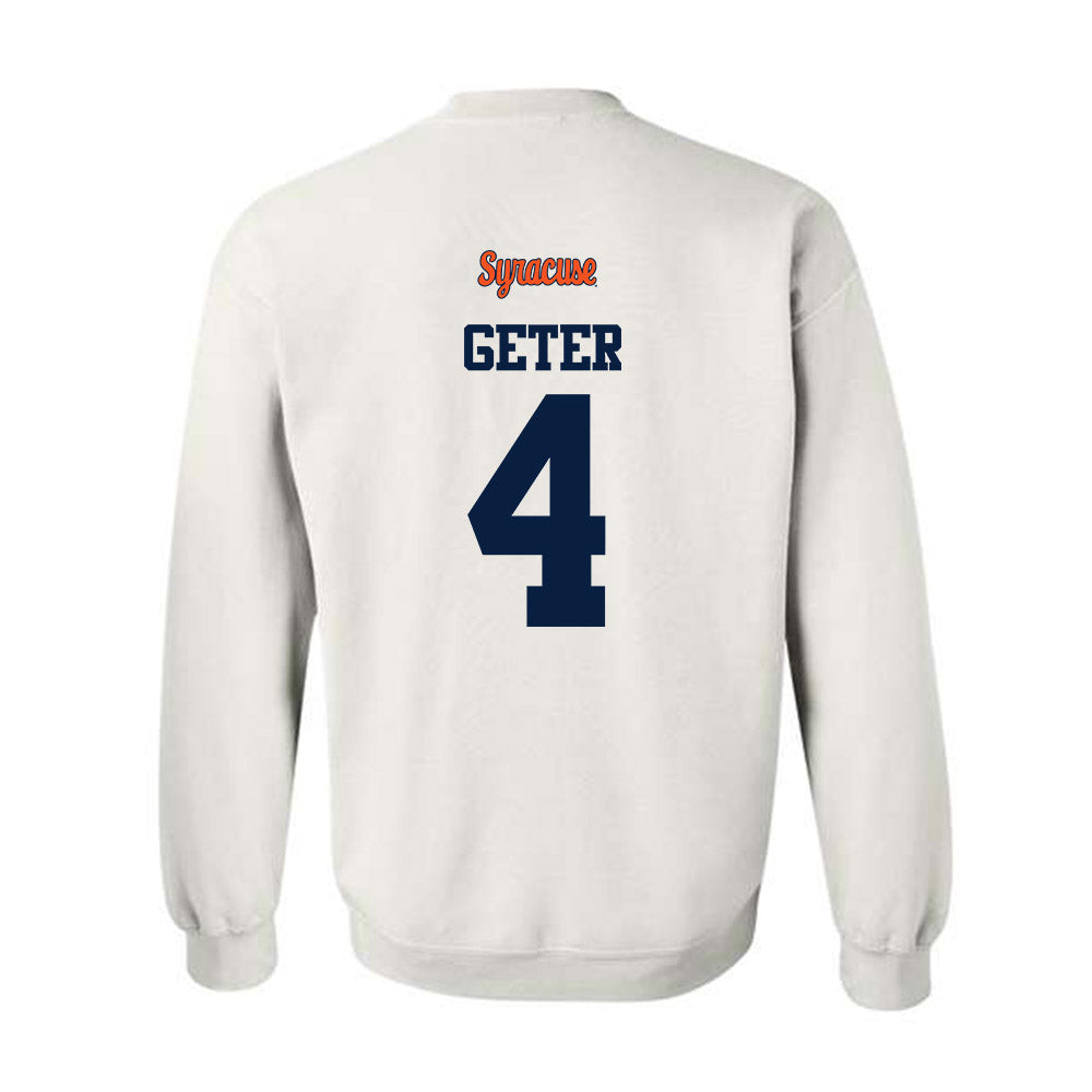 Syracuse - NCAA Football : Chase Geter - Classic Shersey Crewneck Sweatshirt-1