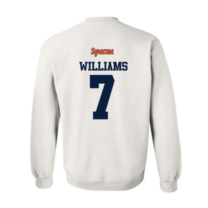 Syracuse - NCAA Football : Darien Williams - Classic Shersey Crewneck Sweatshirt-1