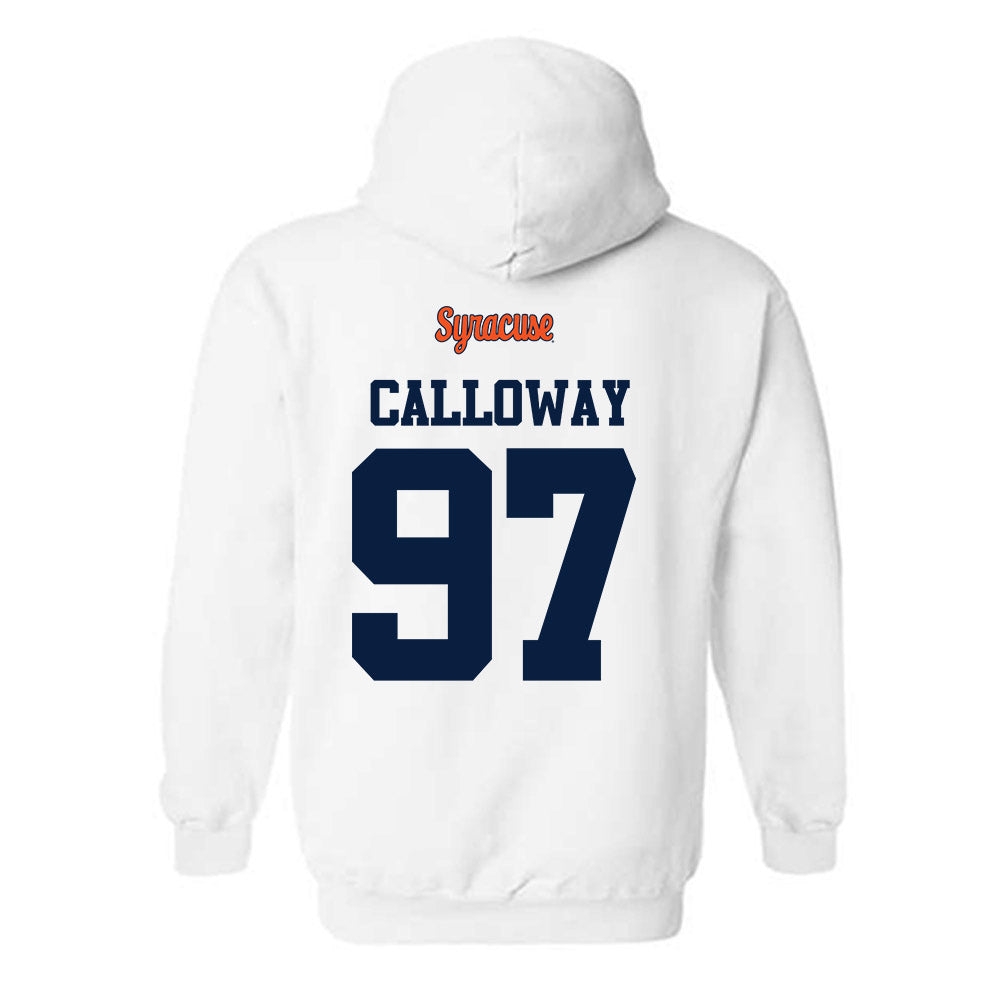 Syracuse - NCAA Football : Clark Calloway - Classic Shersey Hooded Sweatshirt-1