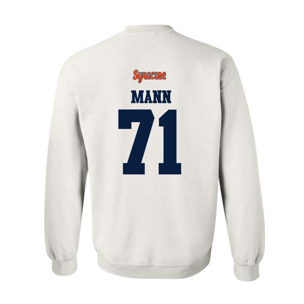 Syracuse - NCAA Football : Jayden Mann - Classic Shersey Crewneck Sweatshirt-1
