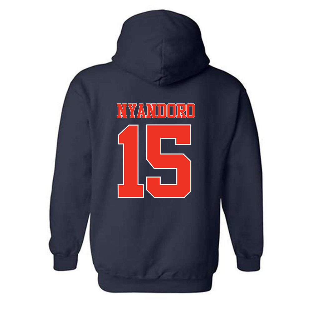 Syracuse - NCAA Football : Nathan Nyandoro - Classic Shersey Hooded Sweatshirt-1