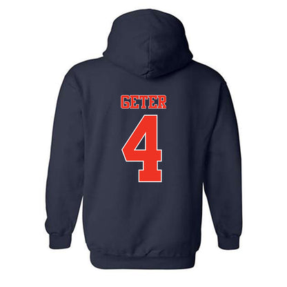 Syracuse - NCAA Football : Chase Geter - Classic Shersey Hooded Sweatshirt-1