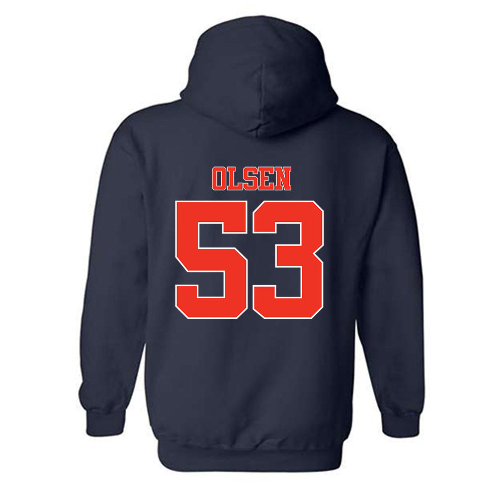 Syracuse - NCAA Football : Donald (Ted) Olsen - Classic Shersey Hooded Sweatshirt-1