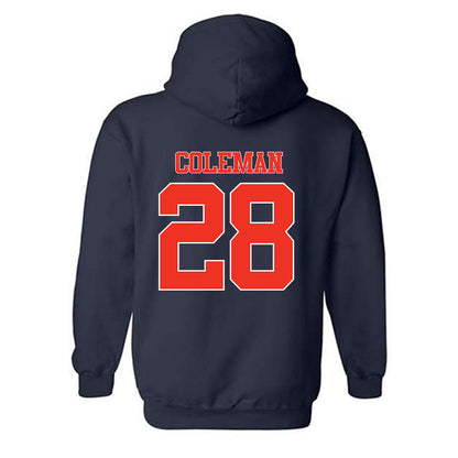 Syracuse - NCAA Football : Malachi Coleman - Classic Shersey Hooded Sweatshirt-1
