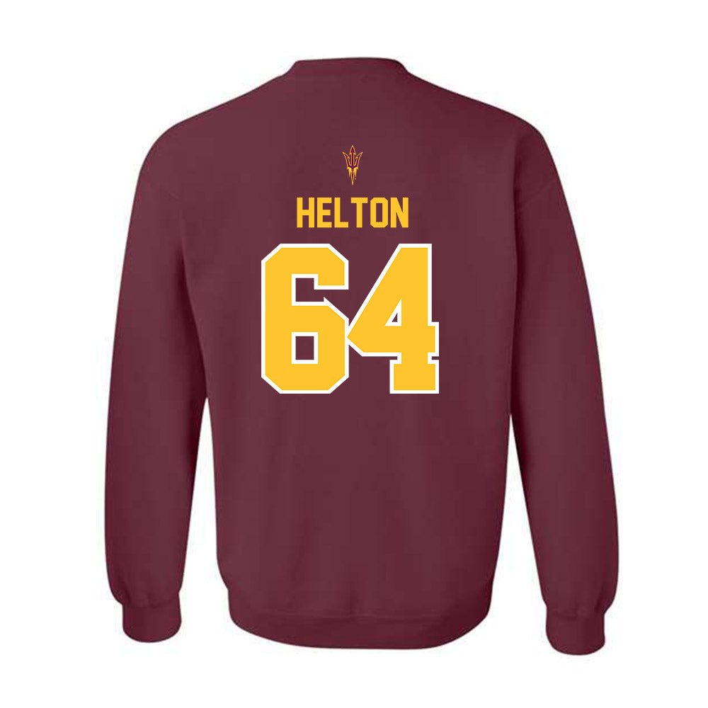 Arizona State - NCAA Football : Wade Helton - Big12 Championship Crewneck Sweatshirt-1