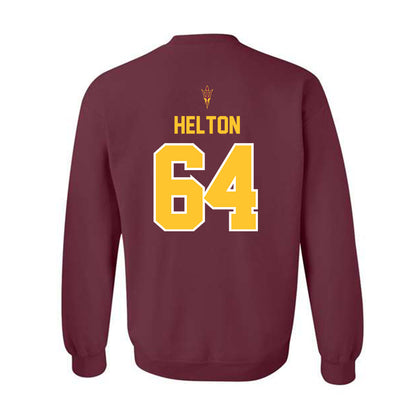 Arizona State - NCAA Football : Wade Helton - Big12 Championship Crewneck Sweatshirt-1
