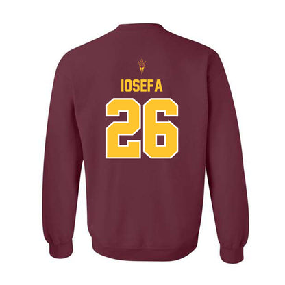 Arizona State - NCAA Football : Isaiah Iosefa - Big12 Championship Crewneck Sweatshirt-1